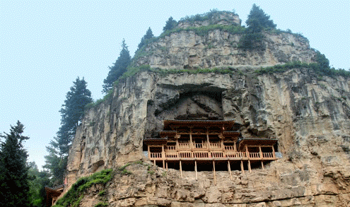 芦芽山悬空寺