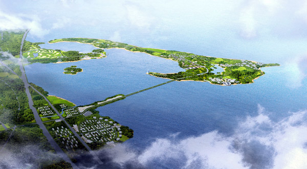 湿地旅游规划公司：阳澄湖鸟瞰图