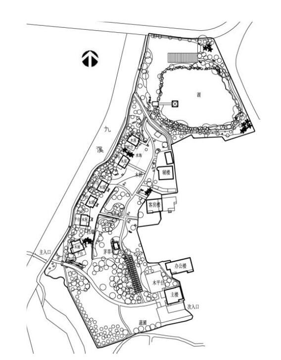 乡村旅游规划设计公司：热土养生庄园旅游规划平面图