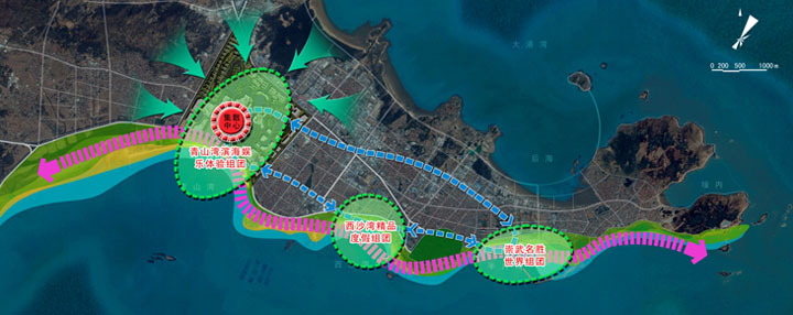 度假综合体项目旅游规划设计公司：中国惠安海洋生态文化旅游城旅游规划空间结构