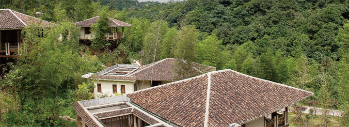 森林旅游规划公司：竹别墅旅游规划建造融合了苗家吊脚楼和客家建筑风格